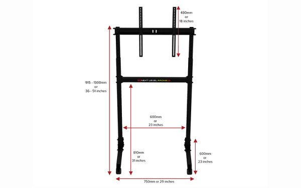 Next Level Racing Free Standing Single Monitor Stand - Image 3